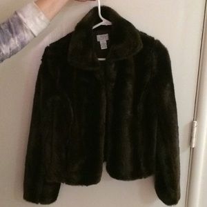 Ann Taylor Loft Faux Mink Coat
